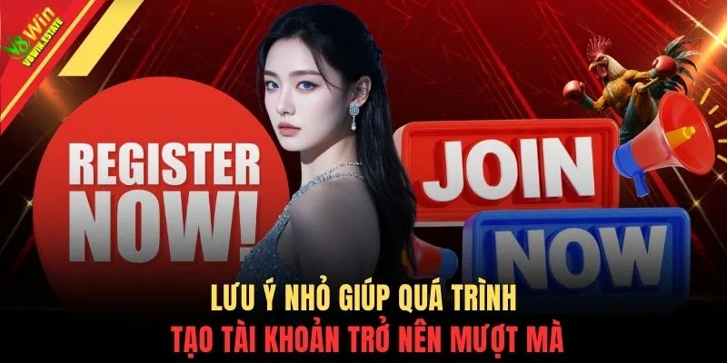 Đăng ký V8WIN 3 Lưu ý nhỏ giúp quá trình tạo tài khoản trở nên mượt mà